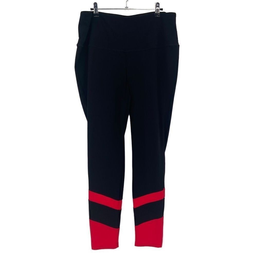Chico's ZENERGY So Slimming Leggings Black/Red Size‎ 12/14 - Picture 3 of 9